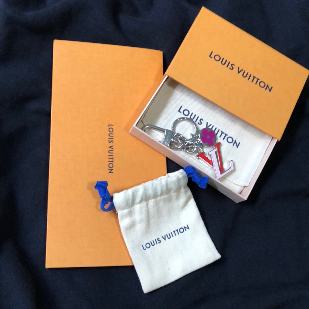 LV CAPUCINES BAG CHARM AND KEY HOLDER $350